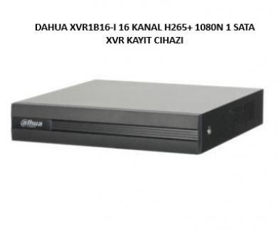 DAHUA XVR1B16-I 16 KANAL H265+ 1080N 1 SATA XVR KAYIT CIHAZI